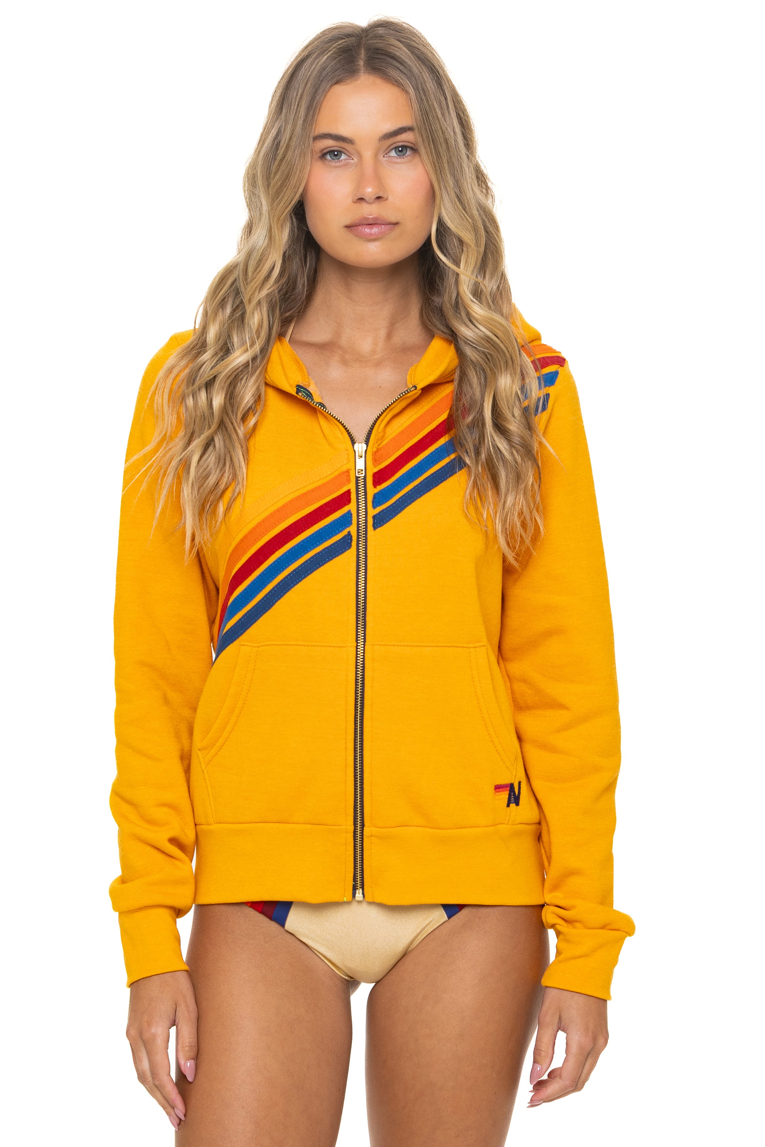 DISCO ZIP HOODIE - VINTAGE GOLD