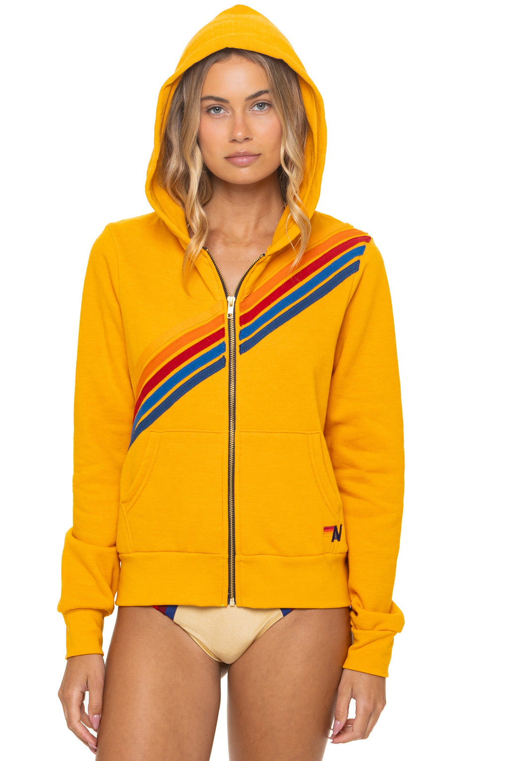 DISCO ZIP HOODIE - VINTAGE GOLD