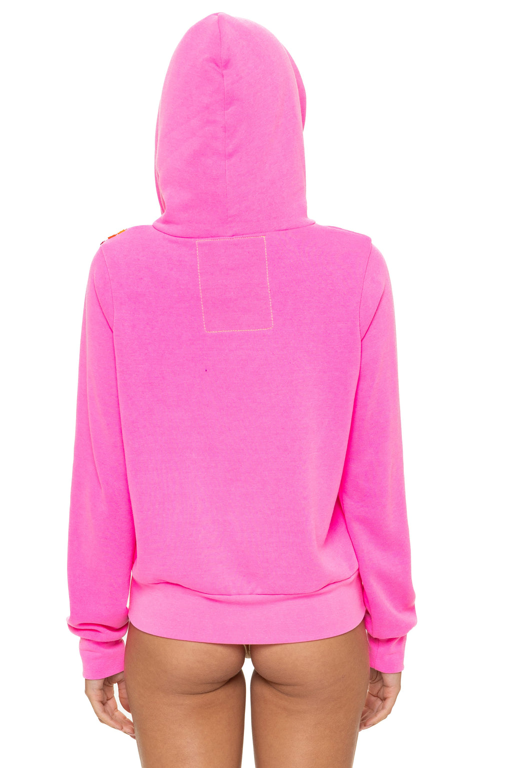 DISCO ZIP HOODIE - NEON PINK