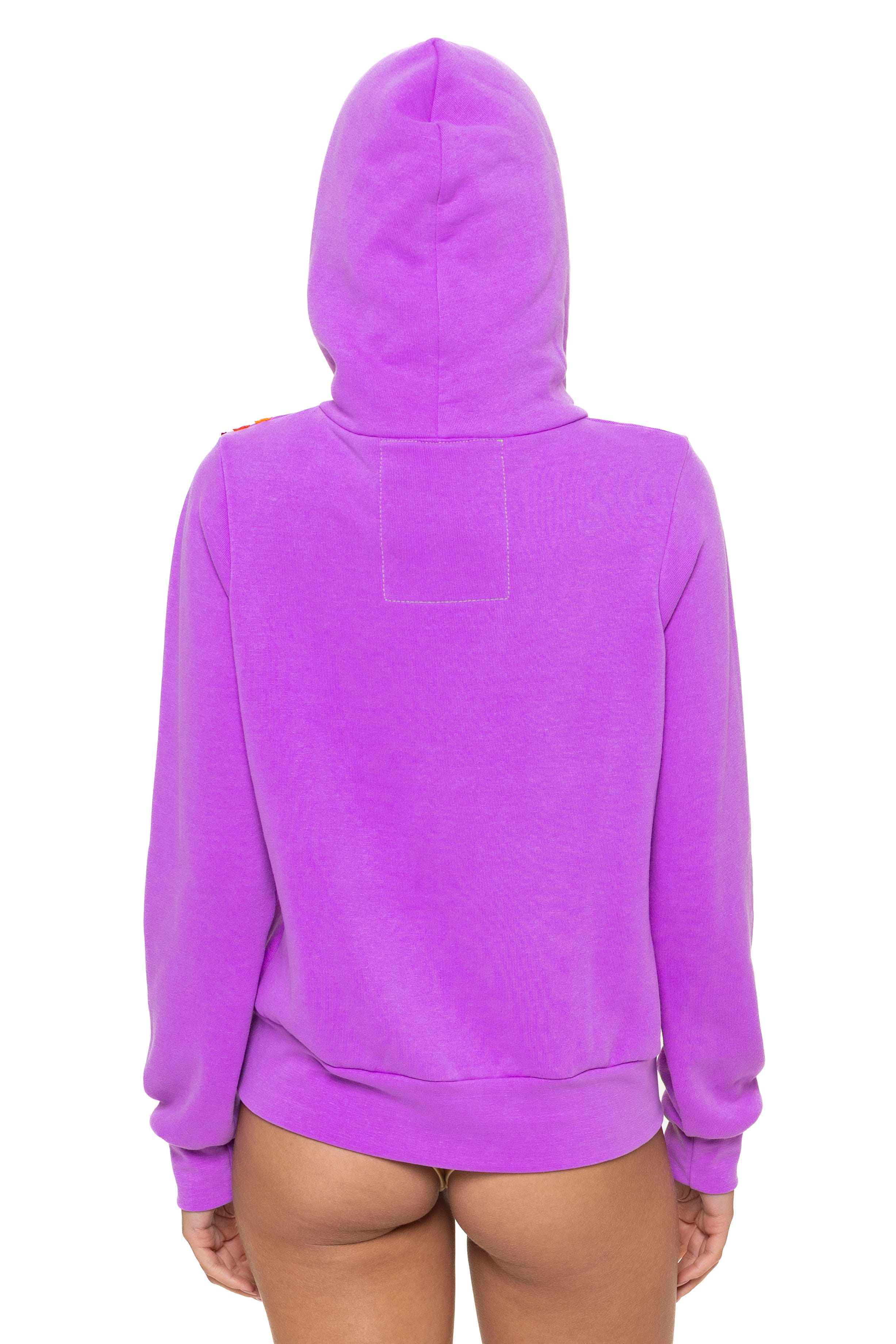 DISCO ZIP HOODIE - NEON PURPLE