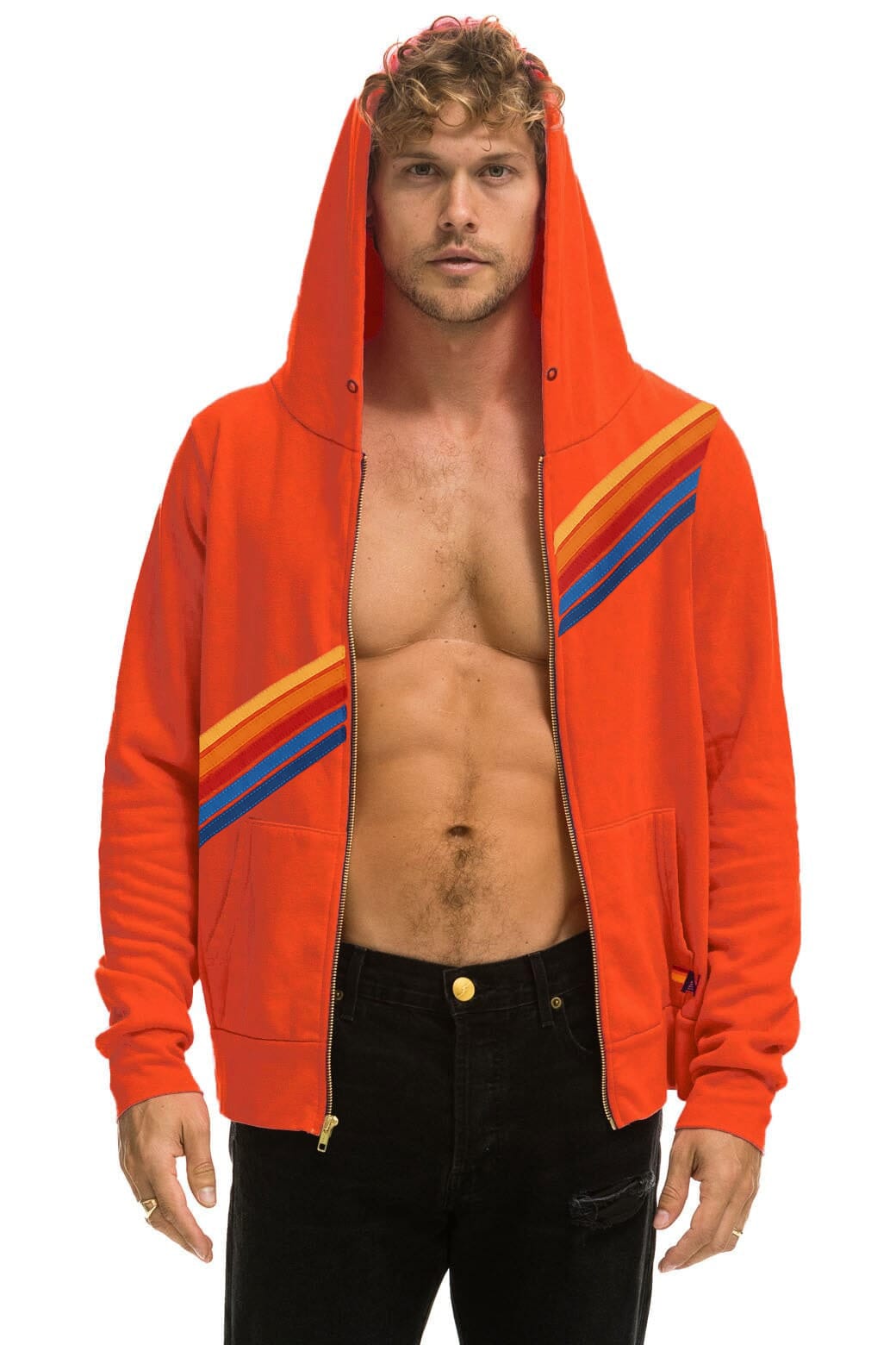 DISCO ZIP HOODIE - VINTAGE ORANGE