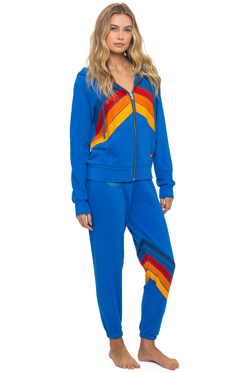 ALL SEASONS CIRCLE CHEVRON SWEATPANTS - ADVENTURE BLUE