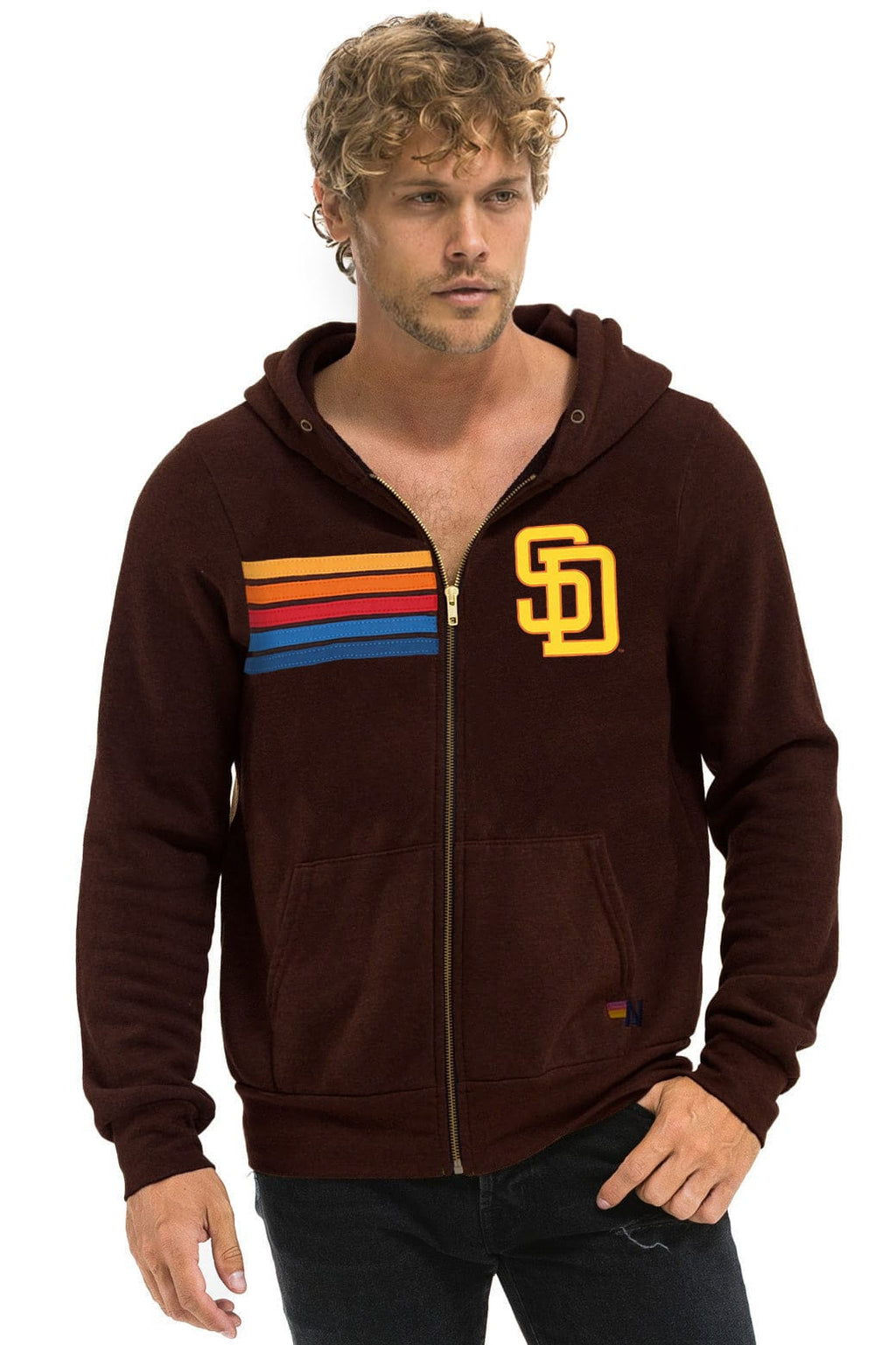 SAN DIEGO PADRES 2026 ZIP HOODIE - BROWN