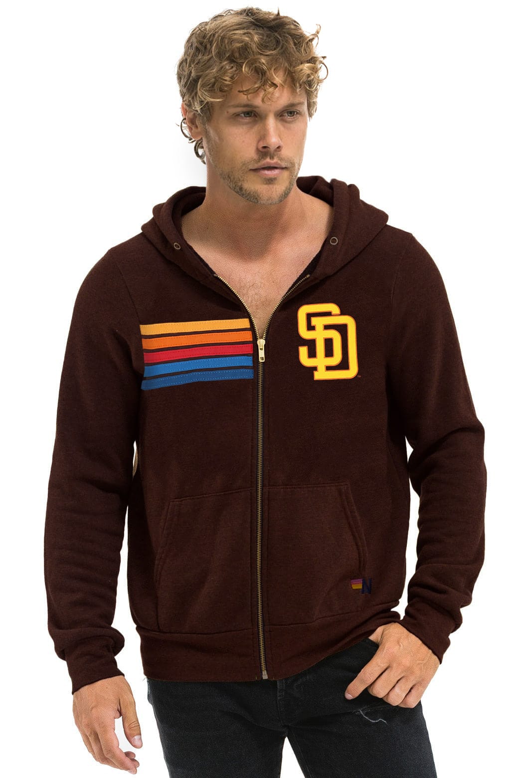 SAN DIEGO PADRES 2026 ZIP HOODIE - BROWN