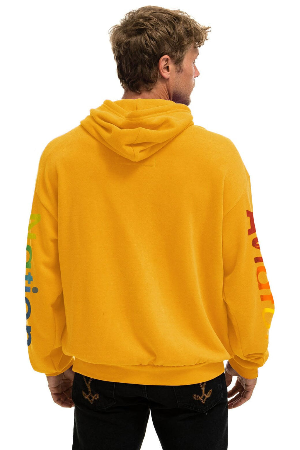 AVIATOR NATION RELAXED VENICE PULLOVER HOODIE - GOLD
