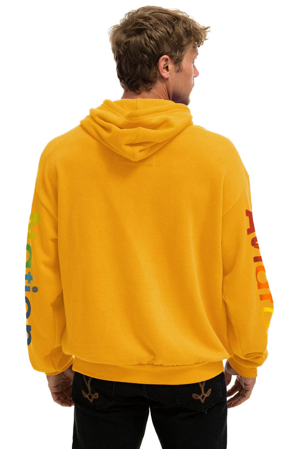 AVIATOR NATION RELAXED VENICE PULLOVER HOODIE - GOLD