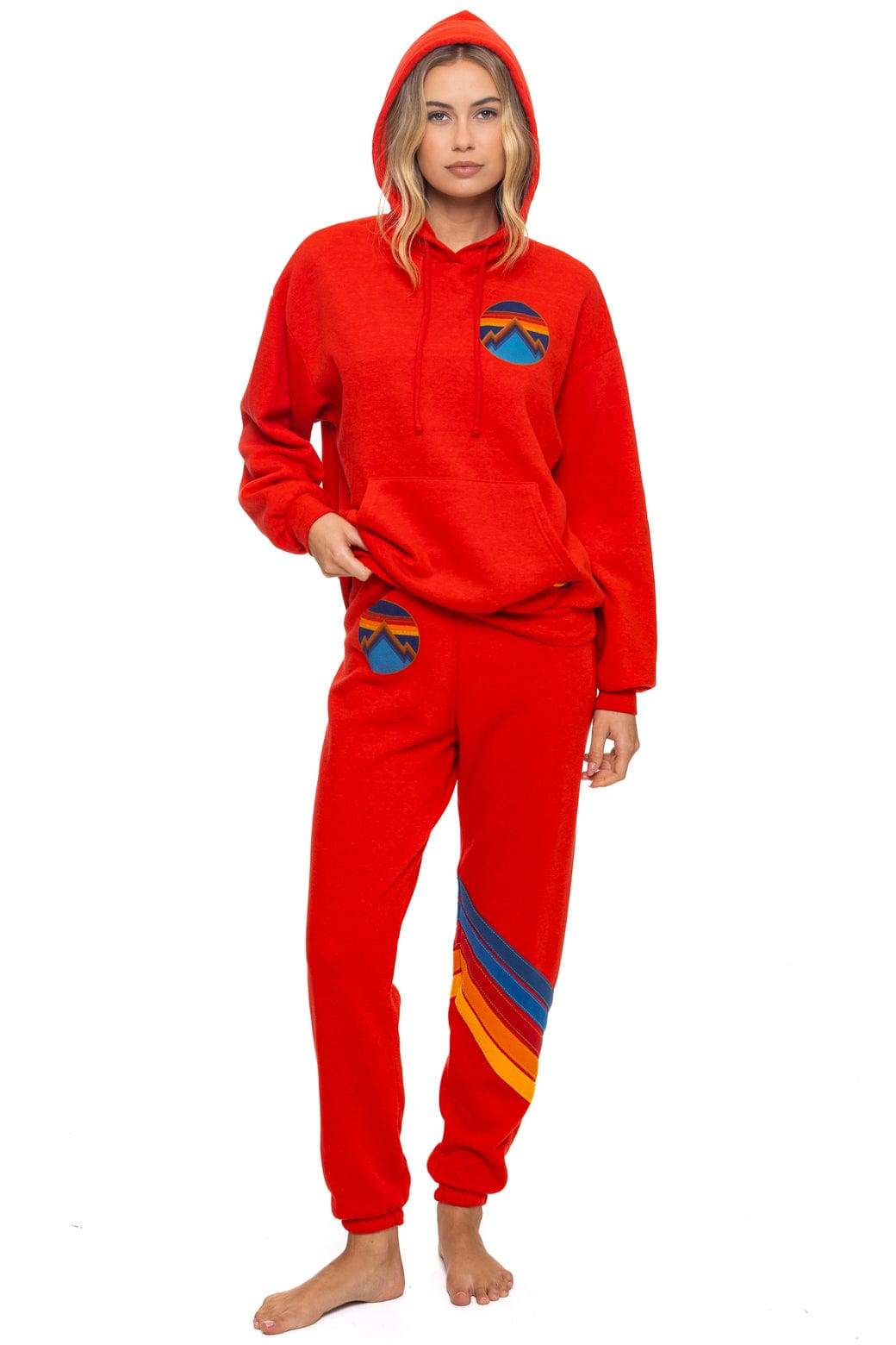 ALL SEASONS RELAXED PULLOVER HOODIE - RED