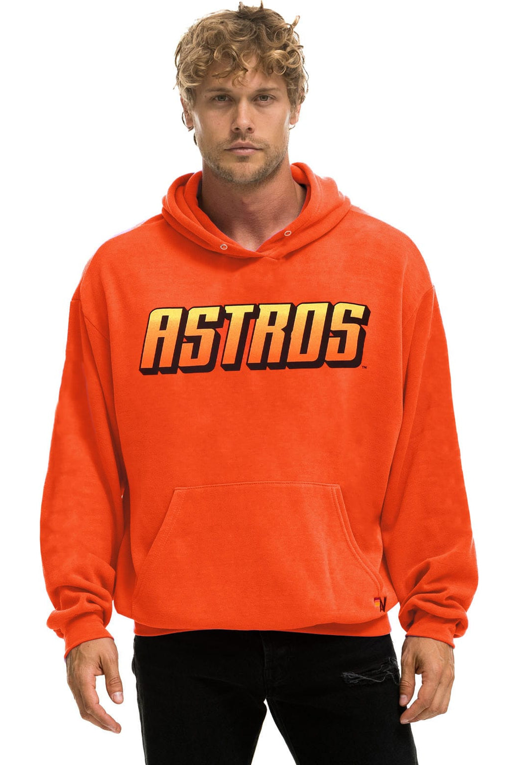 HOUSTON ASTROS 2026 RELAXED PULLOVER HOODIE - ORANGE