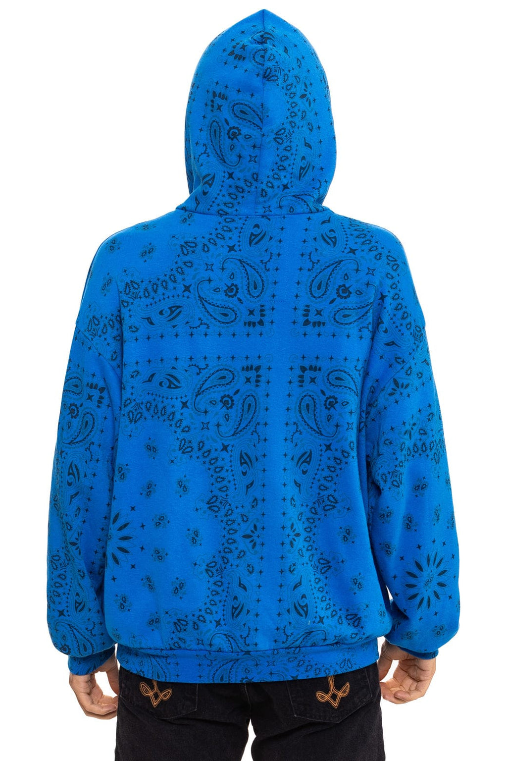BANDANA RELAXED PULLOVER HOODIE - ADVENTURE BLUE
