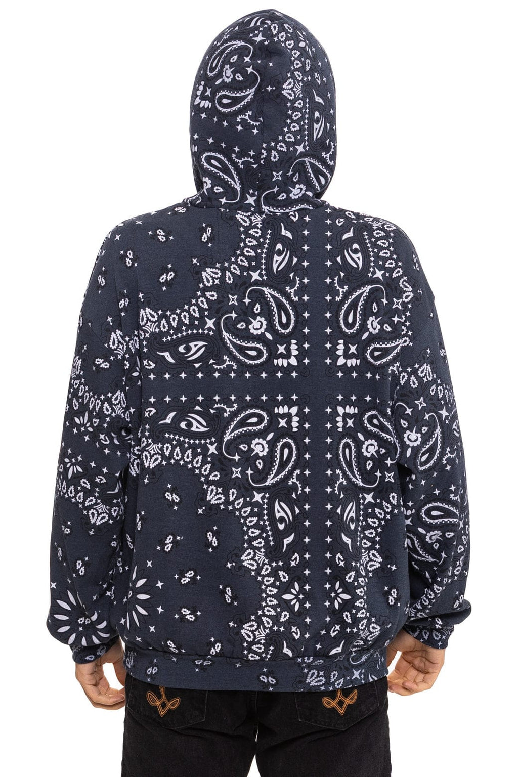 BANDANA MALIBU RELAXED PULLOVER HOODIE - CHARCOAL