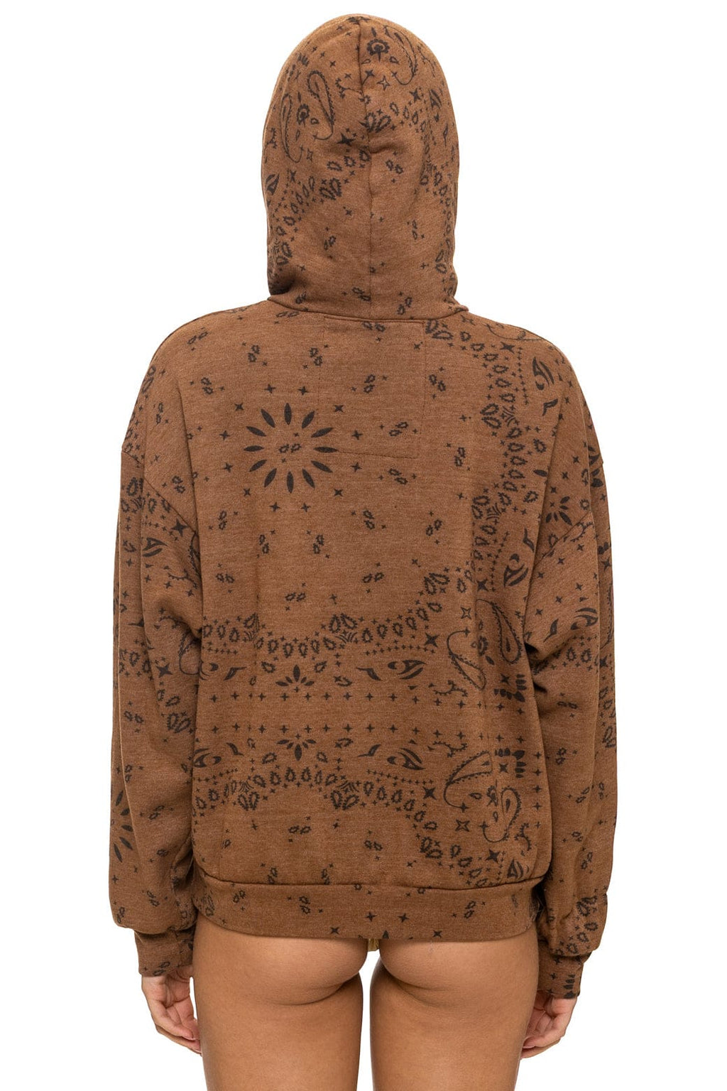 BANDANA  RELAXED PULLOVER HOODIE - CINNAMON