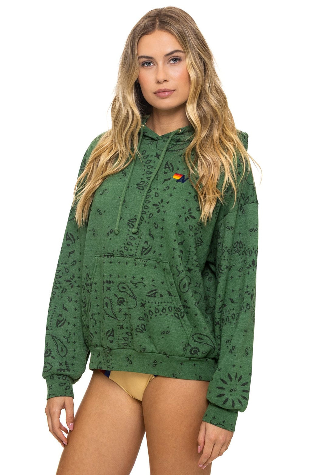 BANDANA RELAXED PULLOVER HOODIE - PALM