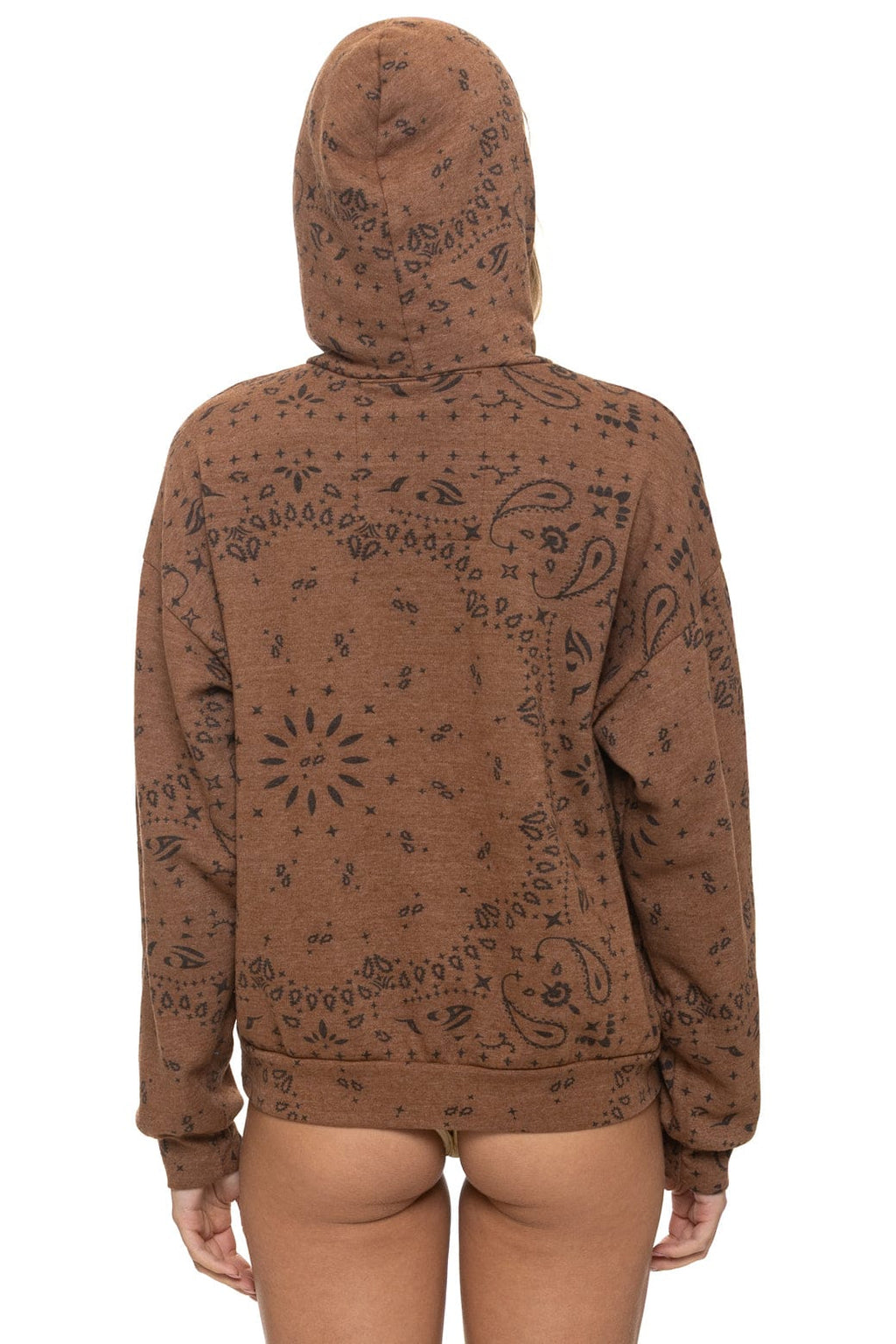 BANDANA VENICE RELAXED PULLOVER HOODIE - CINNAMON