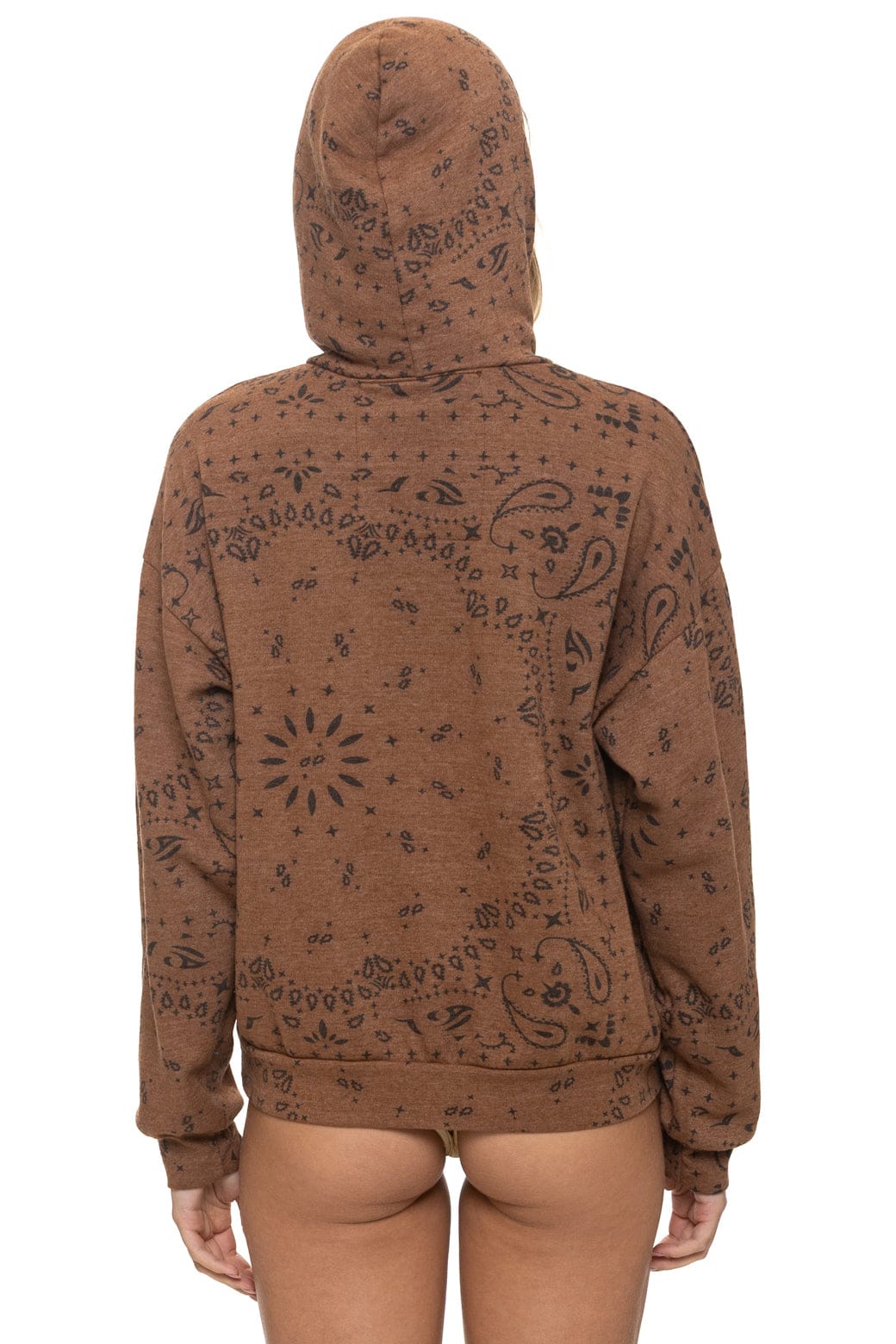 BANDANA VENICE RELAXED PULLOVER HOODIE - CINNAMON
