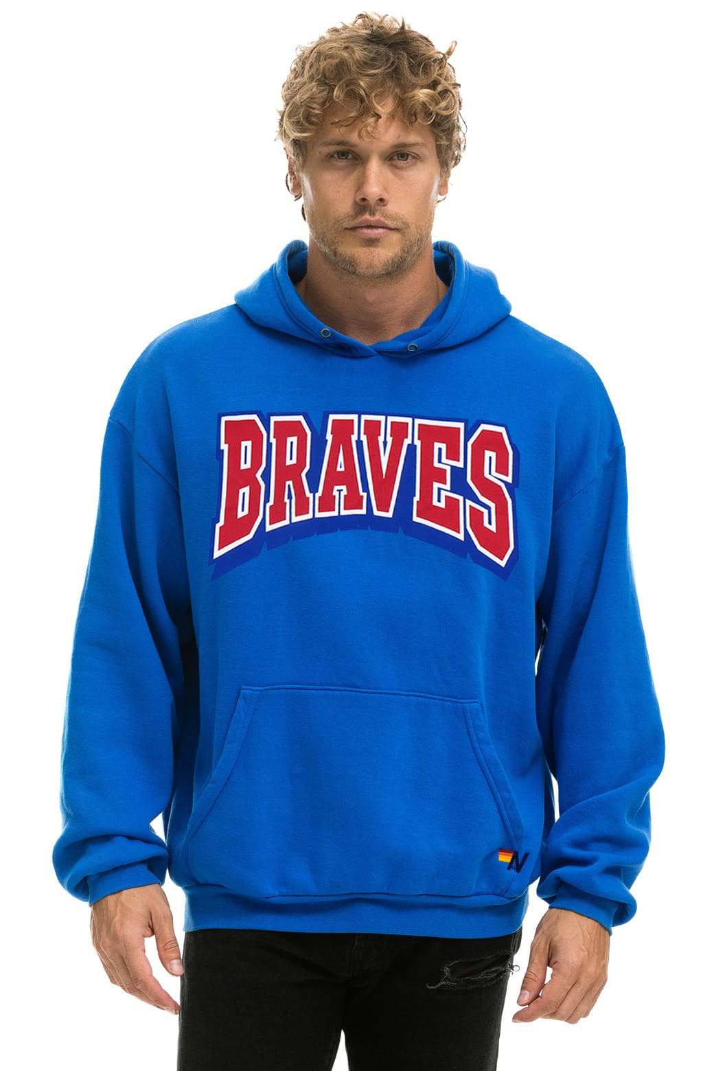 ATLANTA BRAVES 2026 RELAXED PULLOVER HOODIE - ADVENTURE BLUE