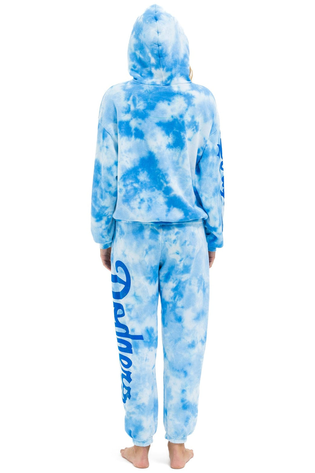 LOS ANGELES DODGERS HAND DYED SWEATPANTS - TIE DYE BLUE