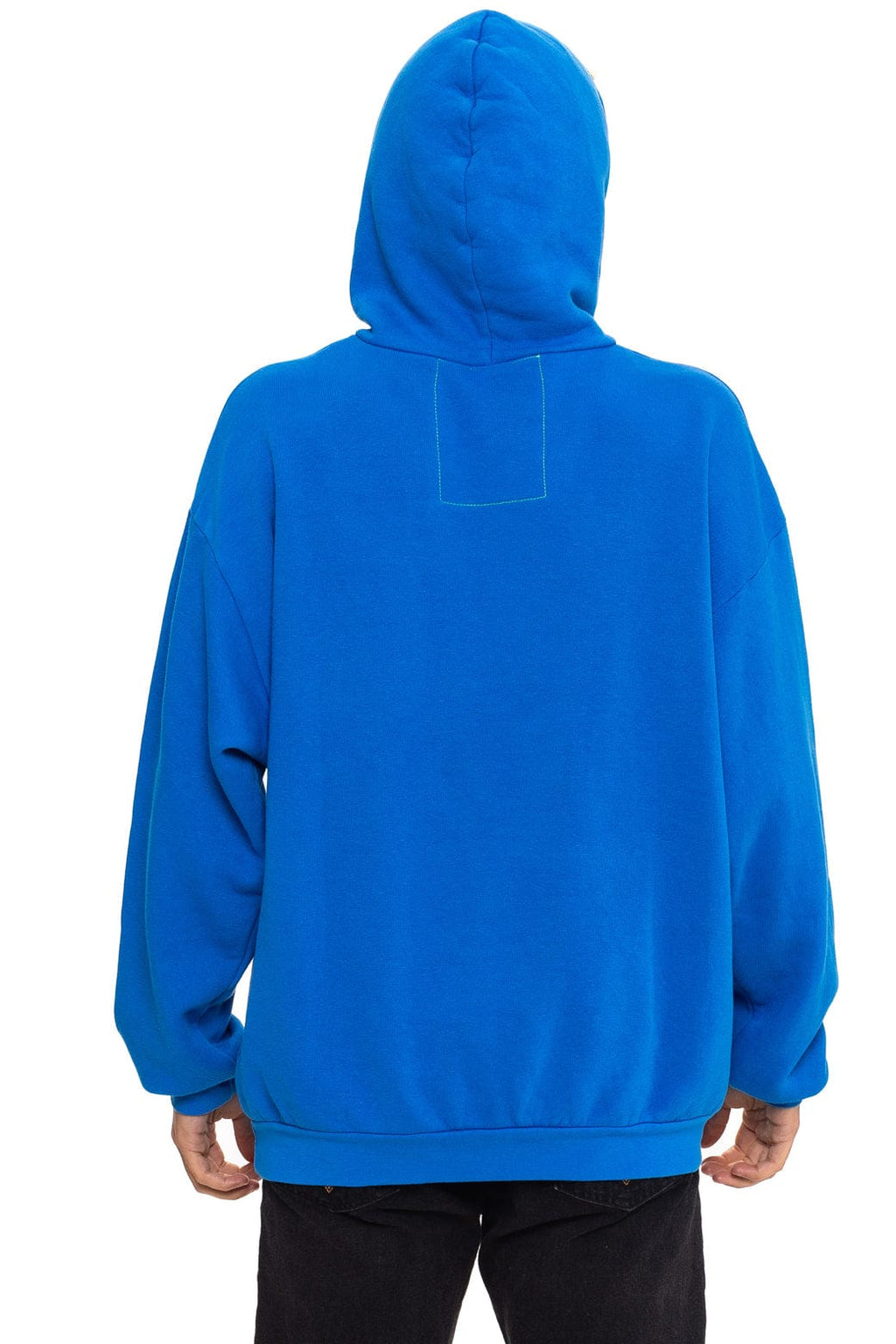 LOGO PULLOVER RELAXED HOODIE - ADVENTURE BLUE