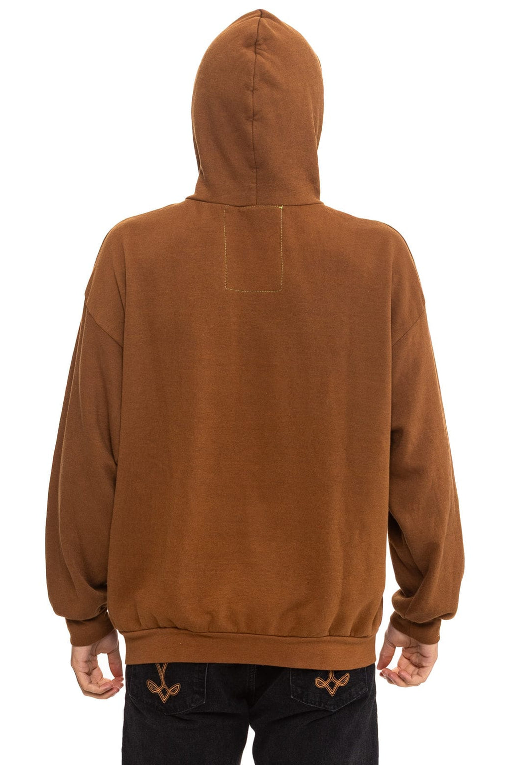 MOUNTAIN STITCH CHEVRON PULLOVER HOODIE RELAXED - CINNAMON