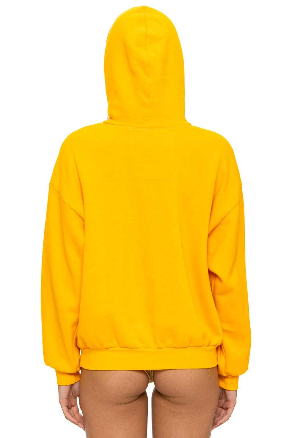 MOUNTAIN STITCH CHEVRON PULLOVER HOODIE RELAXED - GOLD