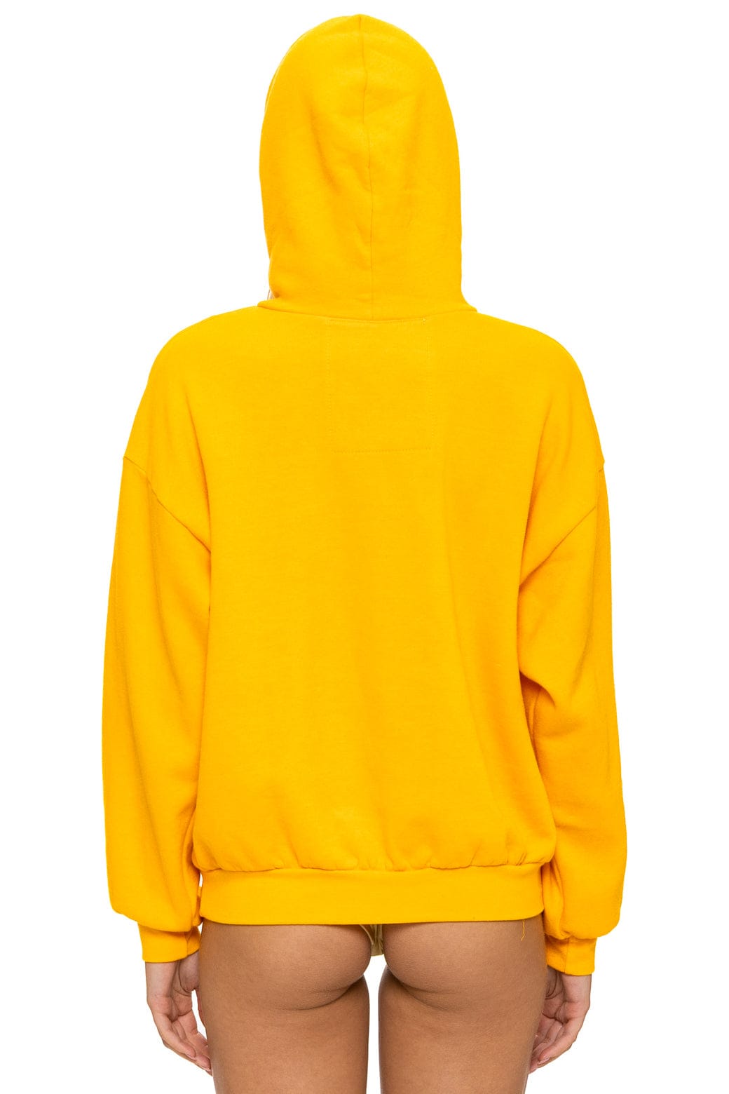 MOUNTAIN STITCH CHEVRON PULLOVER HOODIE RELAXED - GOLD