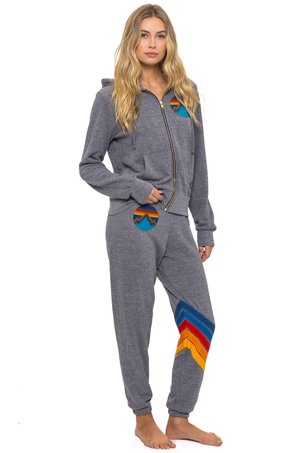 ALL SEASONS CIRCLE ZIP HOODIE - HEATHER GREY
