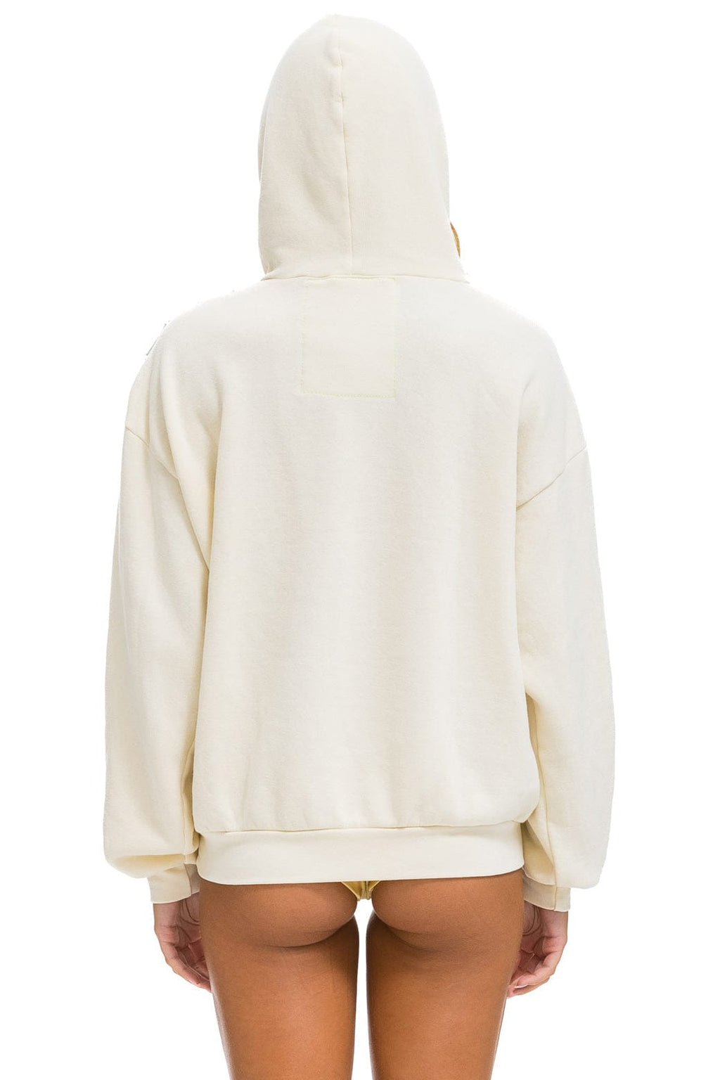 WAVE STRIPE 4 PULLOVER HOODIE RELAXED - VINTAGE WHITE // VINTAGE WHITE