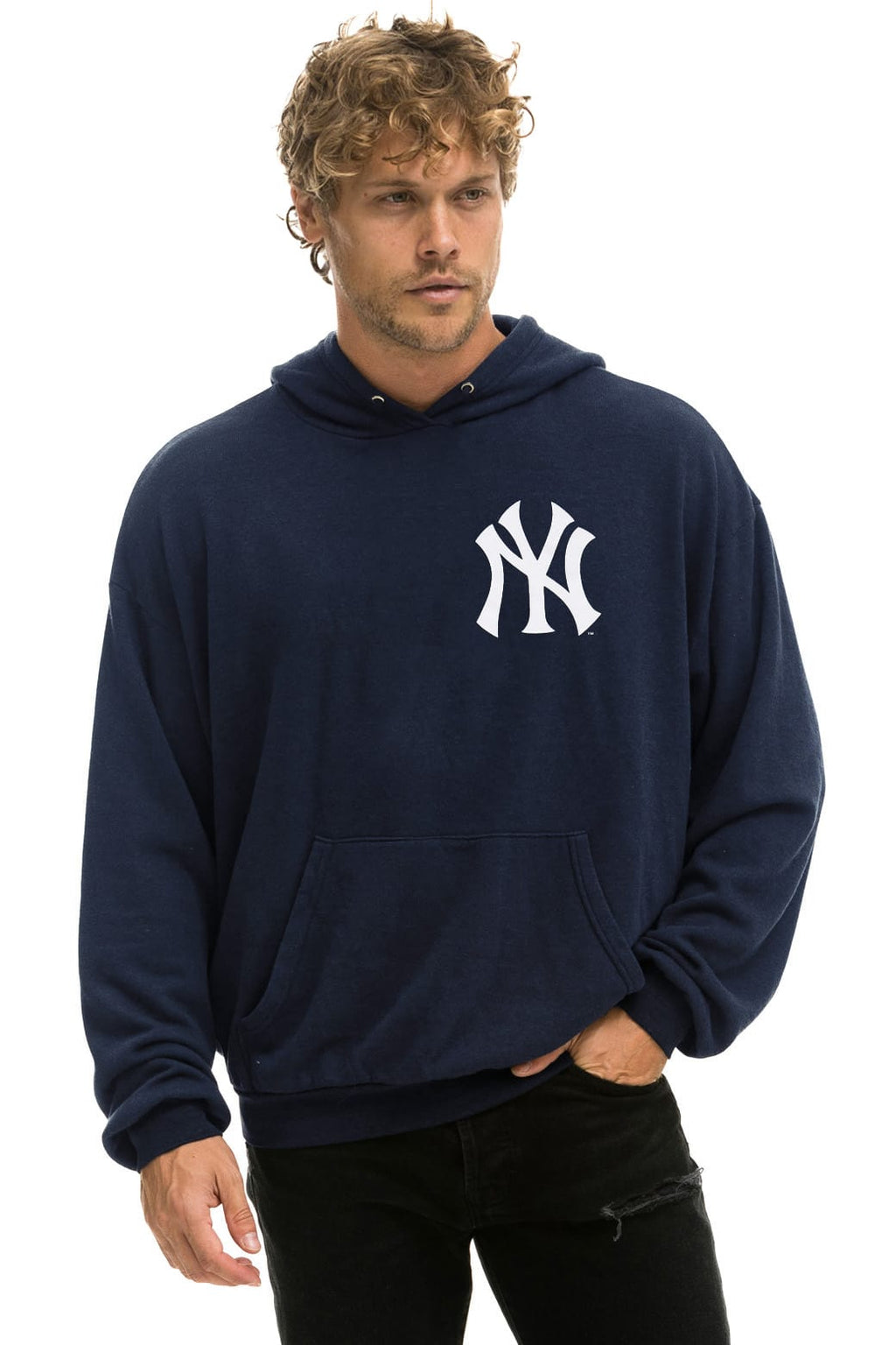 NEW YORK YANKEES 2026 RELAXED PULLOVER HOODIE - NAVY