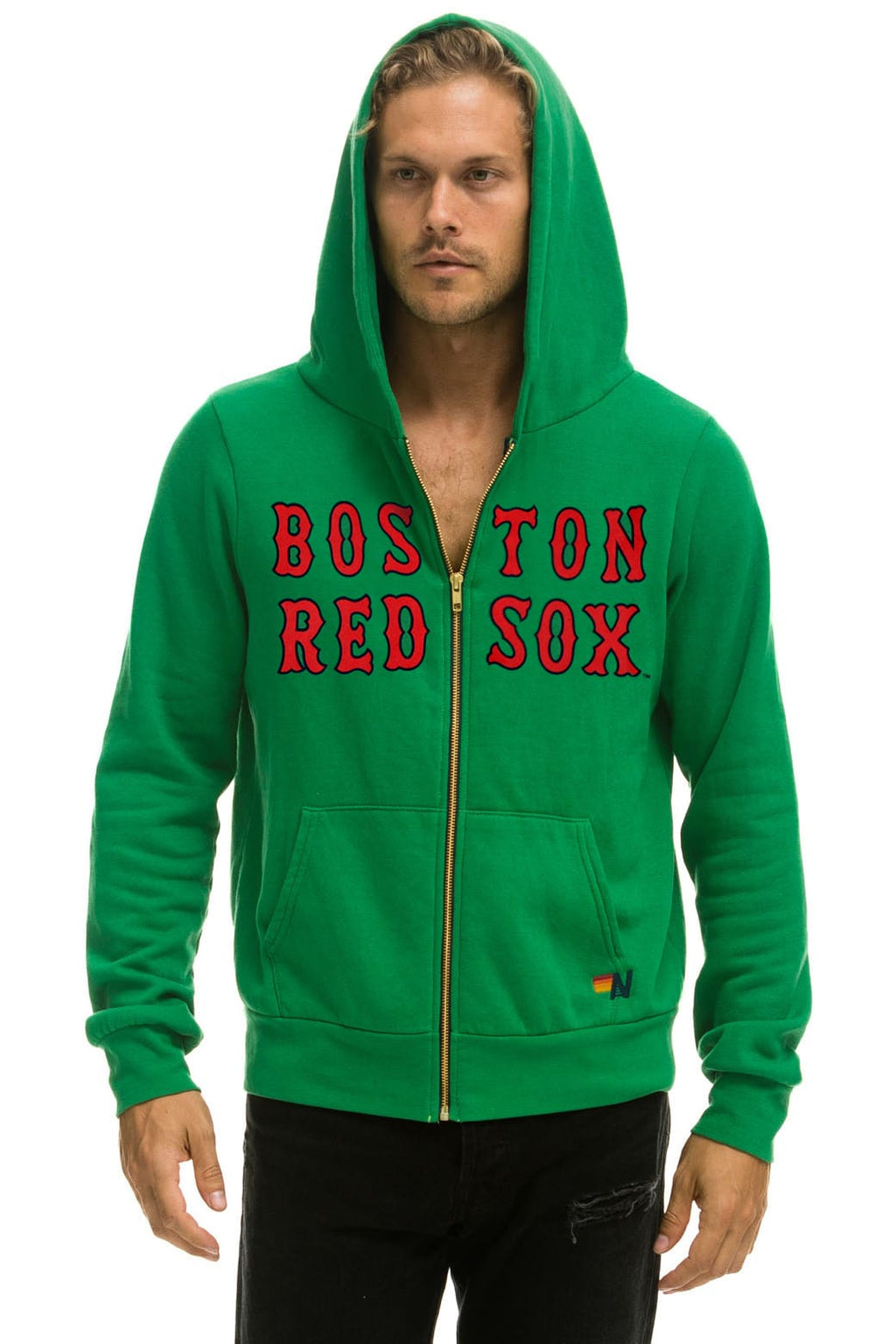 BOSTON RED SOX 2026 ZIP HOODIE - KELLY GREEN