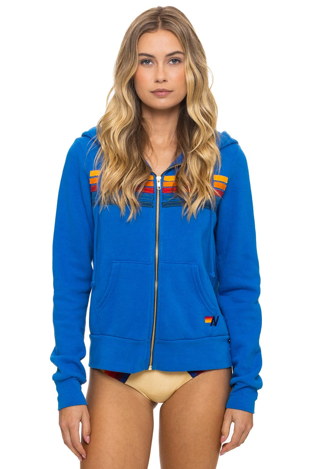5 STRIPE HOODIE - ADVENTURE BLUE