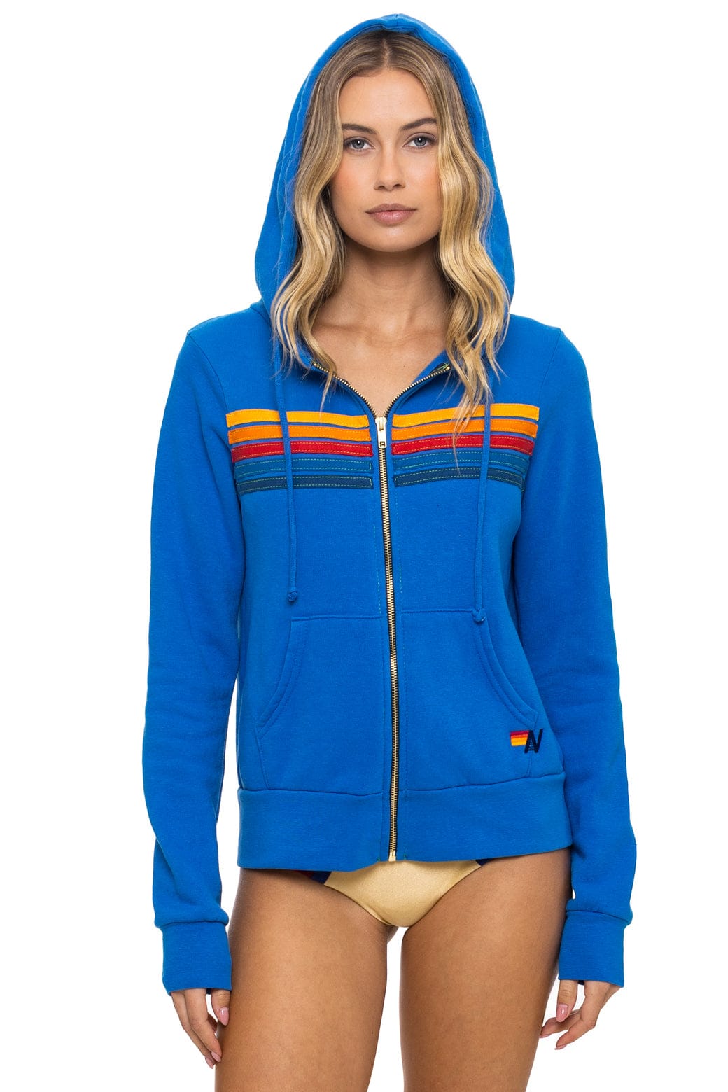 5 STRIPE HOODIE - ADVENTURE BLUE
