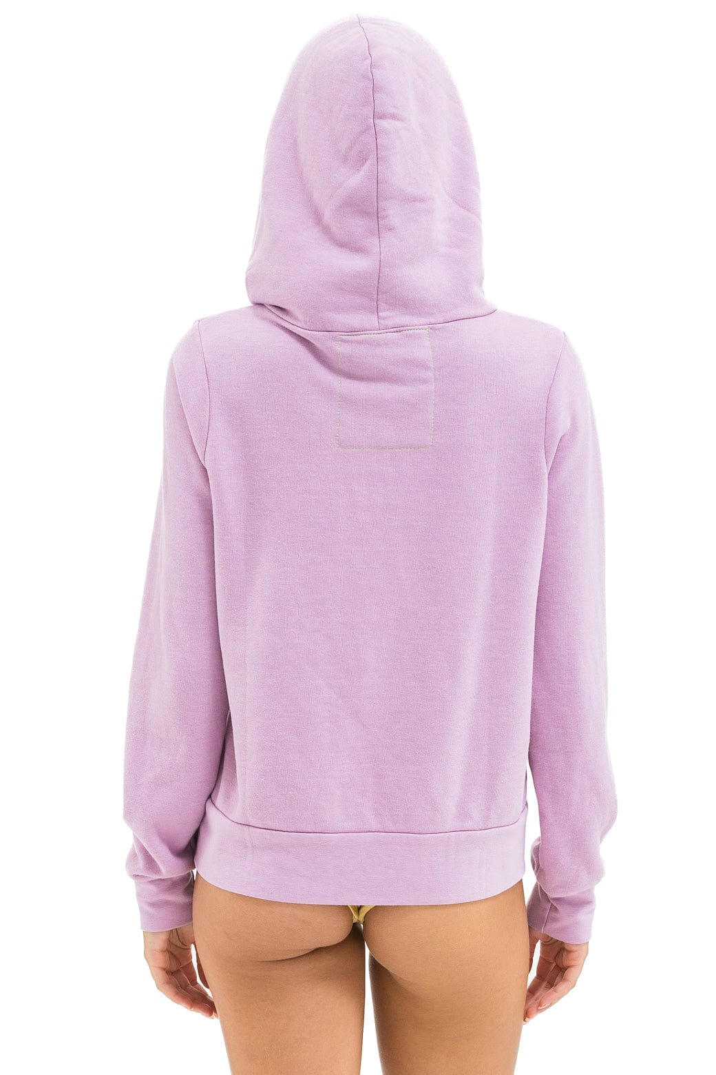 5 STRIPE HOODIE - MAUVE // WHITE NEON