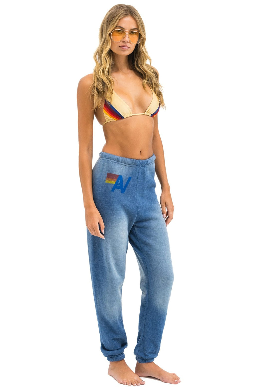 VINTAGE LOGO SWEATPANTS - FADED WATER