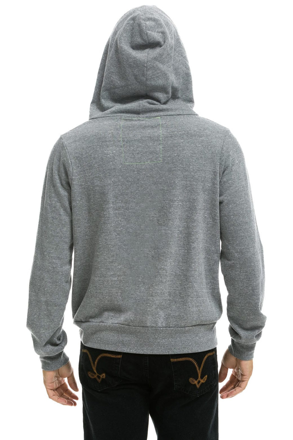 DISCO ZIP HOODIE - HEATHER GREY