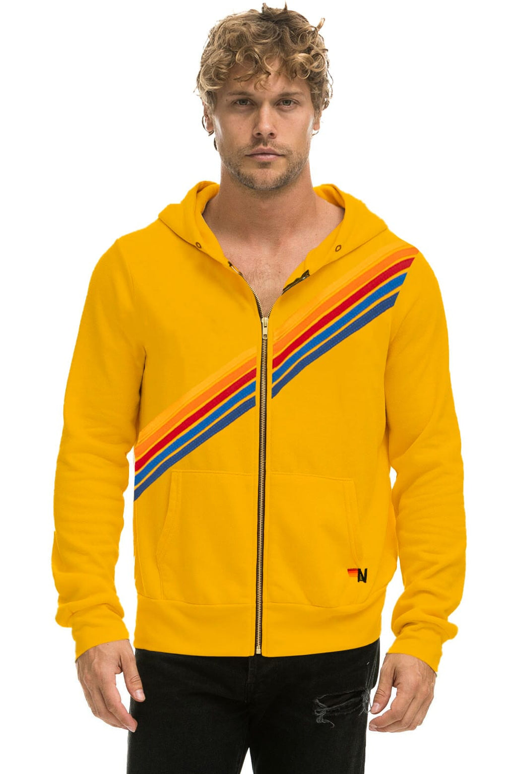 DISCO ZIP HOODIE - VINTAGE GOLD