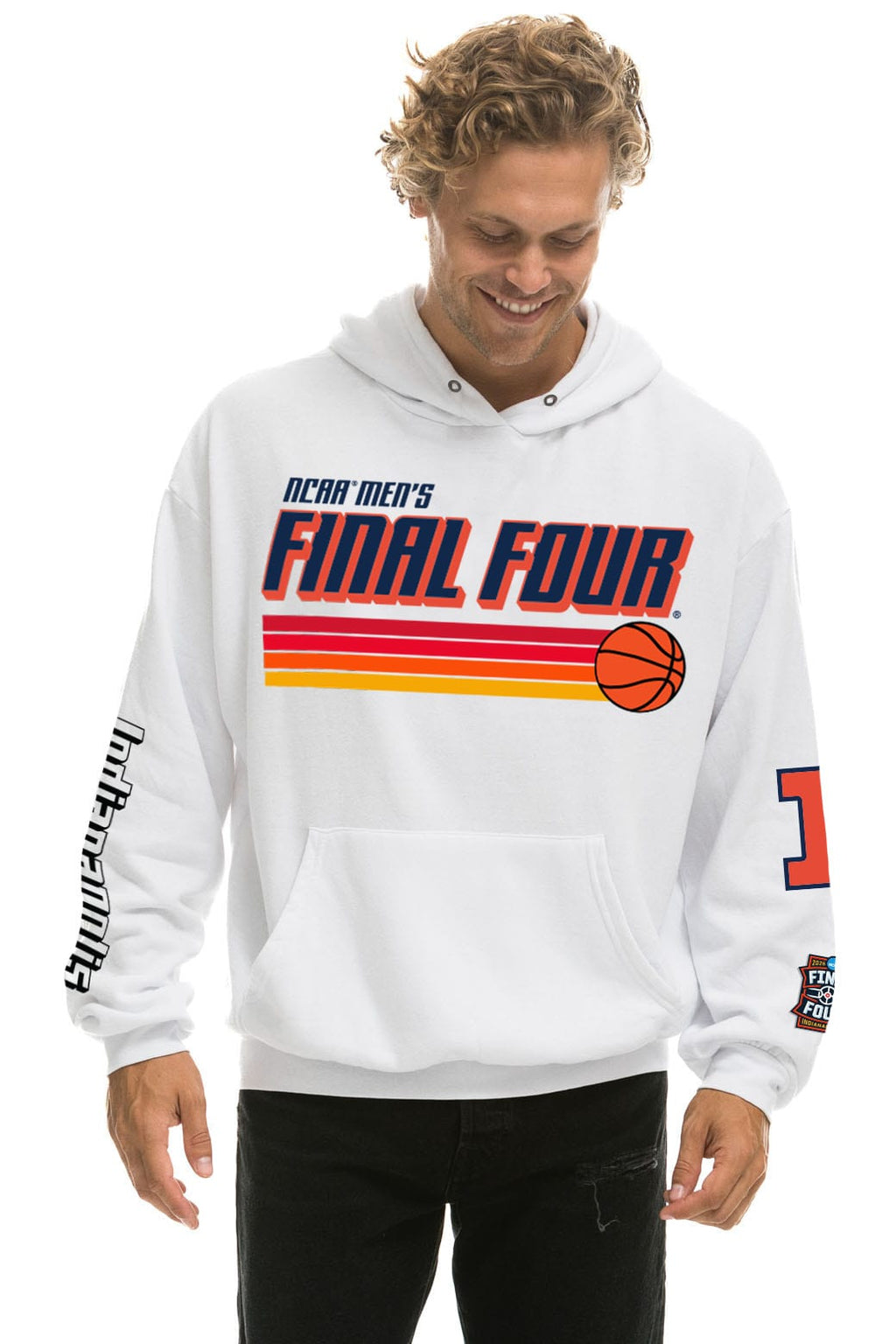 ILLINOIS FIGHTING ILLINI FINAL FOUR 2026 PULLOVER HOODIE - WHITE