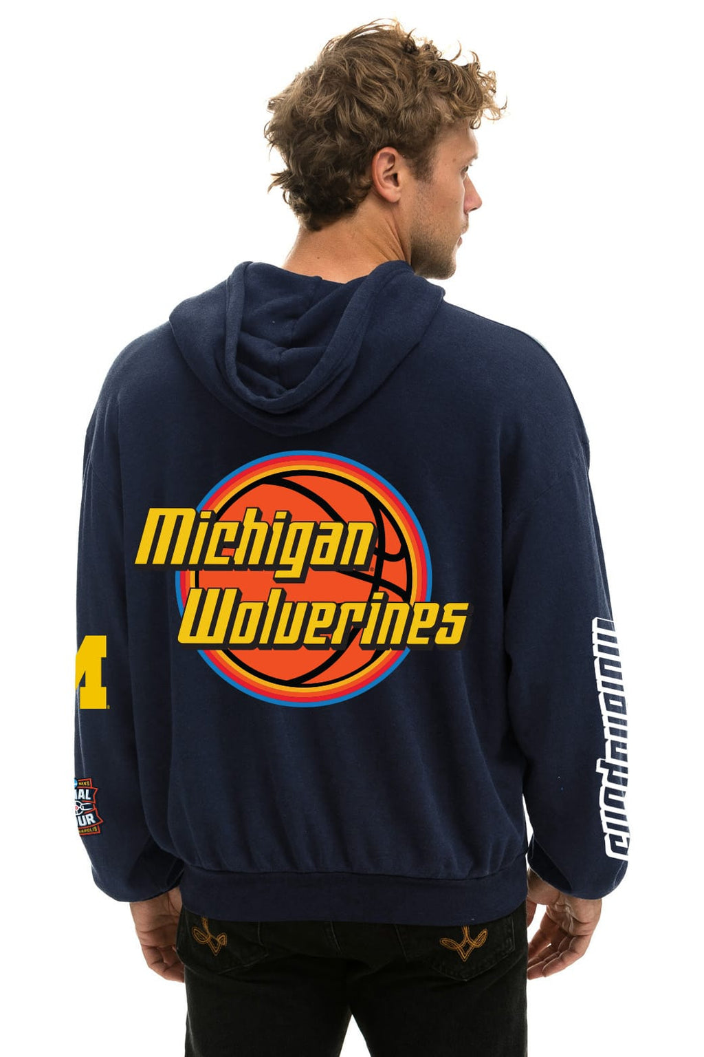 MICHIGAN WOLVERINES FINAL FOUR 2026 PULLOVER HOODIE - NAVY