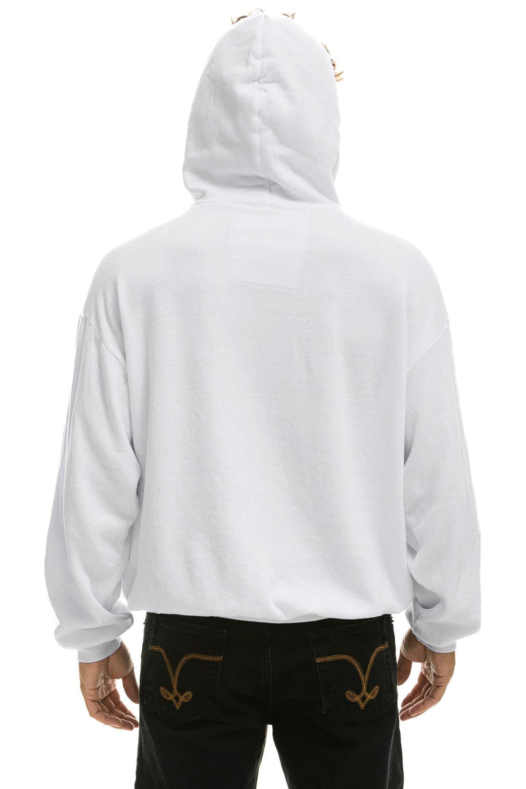 LOGO PULLOVER RELAXED HOODIE - DOVE