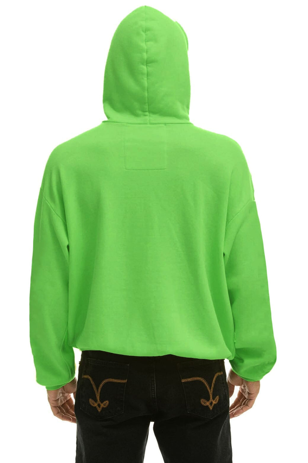 LOGO PULLOVER RELAXED HOODIE - NEON MINT