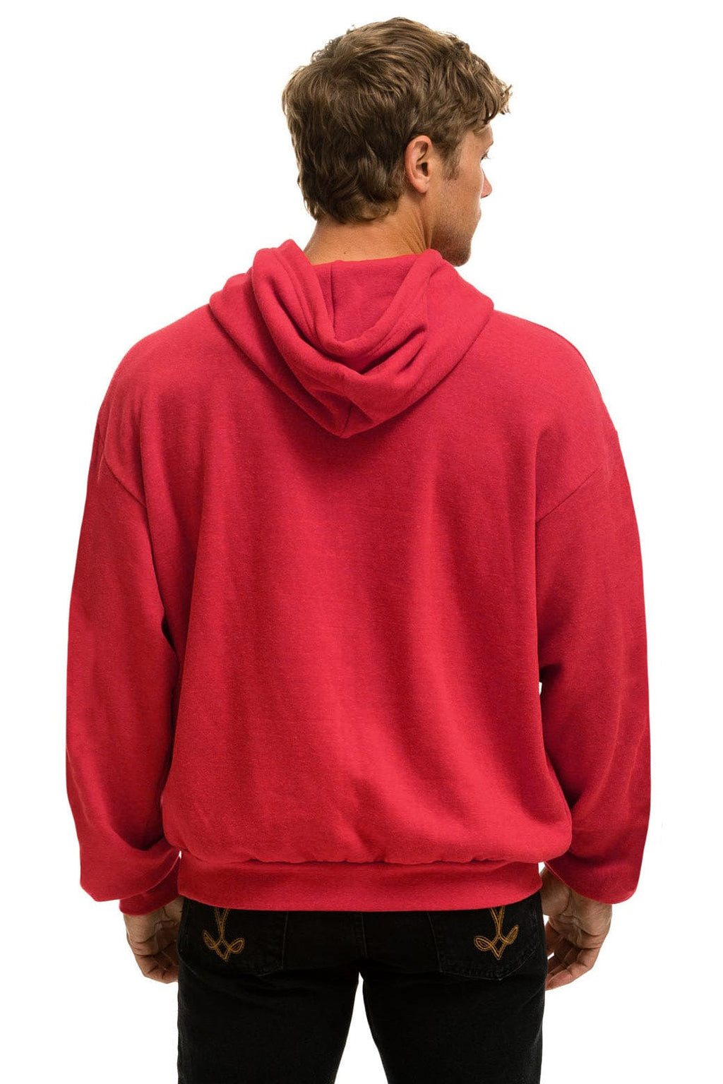 NEW ENGLAND PATRIOTS HELMET RELAXED PULLOVER HOODIE - FLASH RED