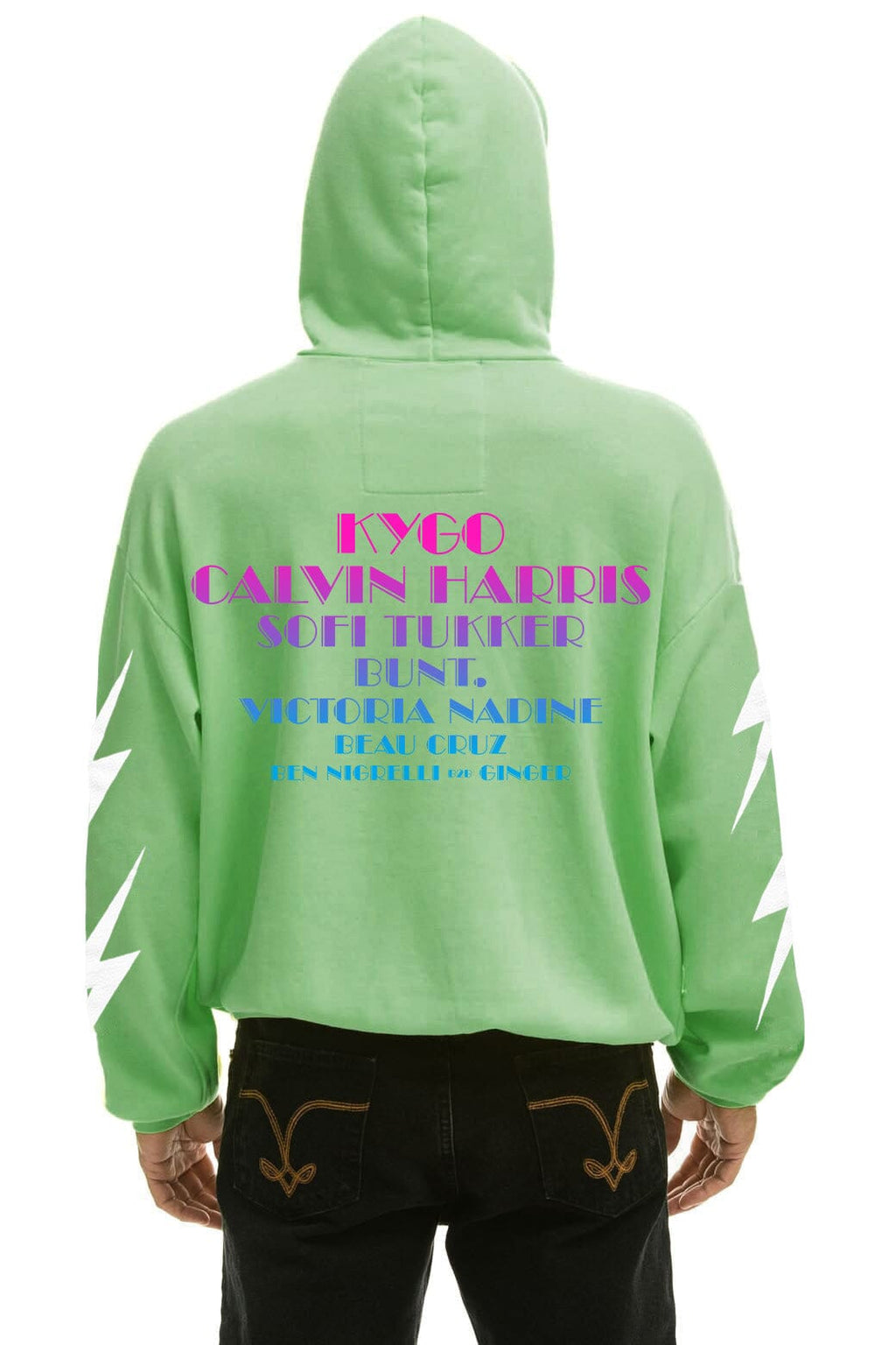 PALM TREE FEST WEST PALM 2026 PULLOVER HOODIE RELAXED - NEON MINT