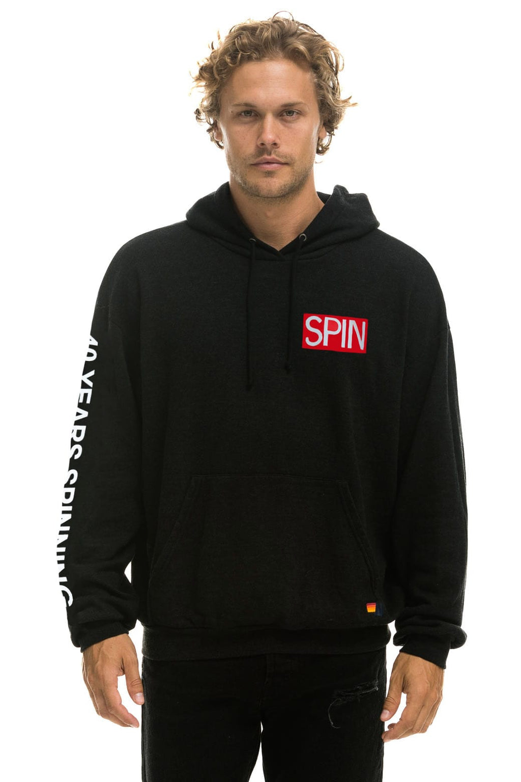 SPIN MAGAZINE 2025 PULLOVER HOODIE RELAXED - BLACK