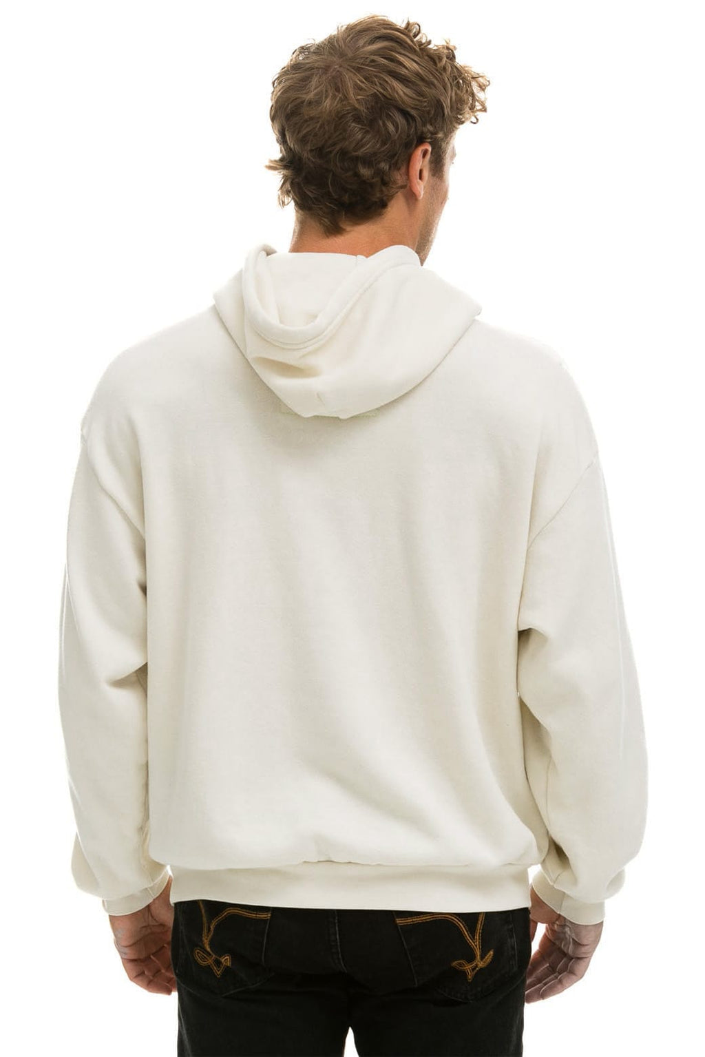 USA STAR RELAXED PULLOVER HOODIE - VINTAGE WHITE