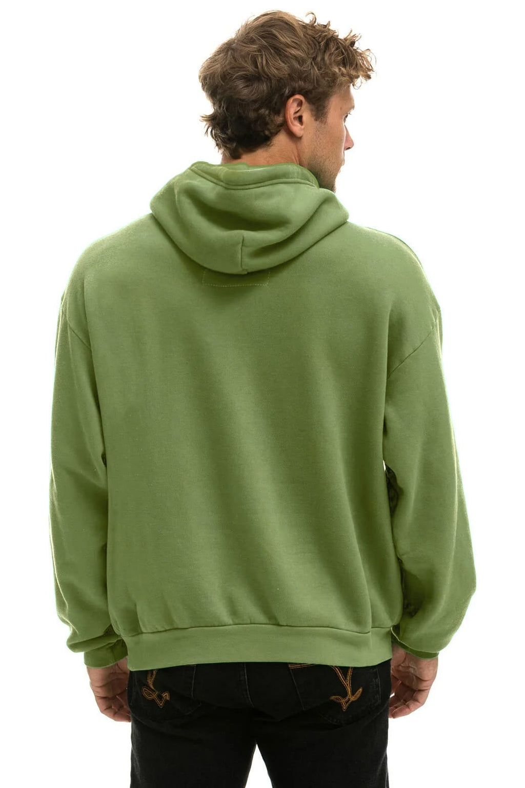 WAVE STRIPE 4 PULLOVER HOODIE RELAXED - JUNGLE GREEN // GREEN