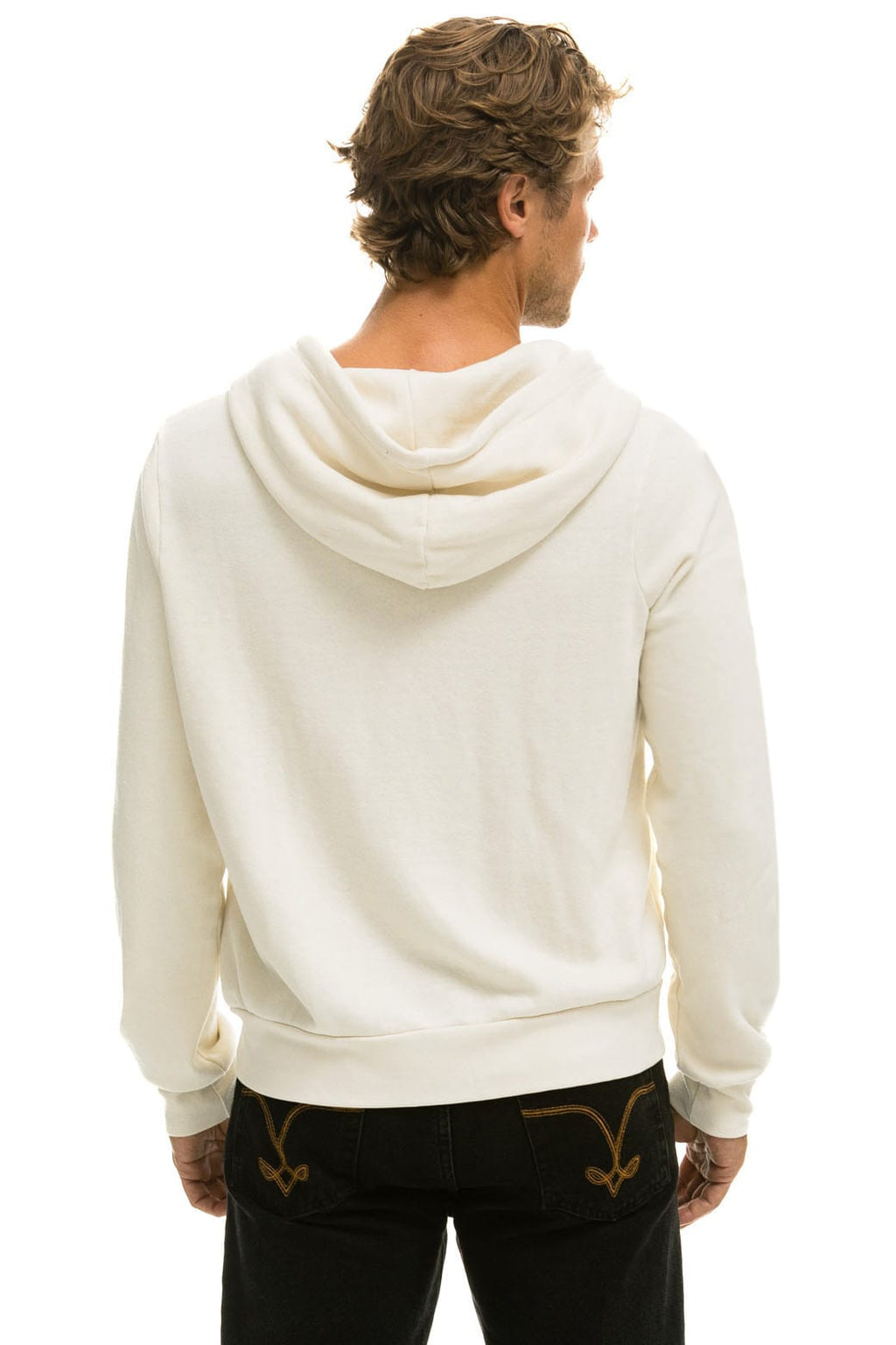 5 STRIPE AMERICA ZIP HOODIE - VINTAGE WHITE // USA