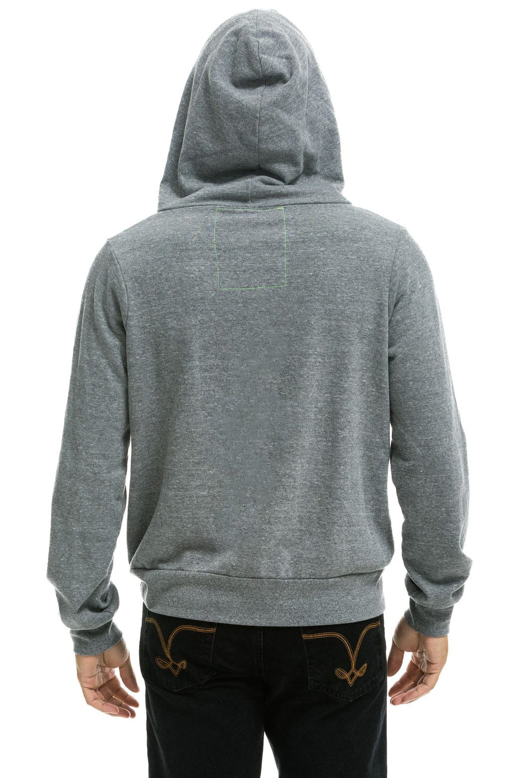 UNIVERSITY OF SOUTHERN CALIFORNIA 5 STRIPE ZIP HOODIE - HEATHER GREY