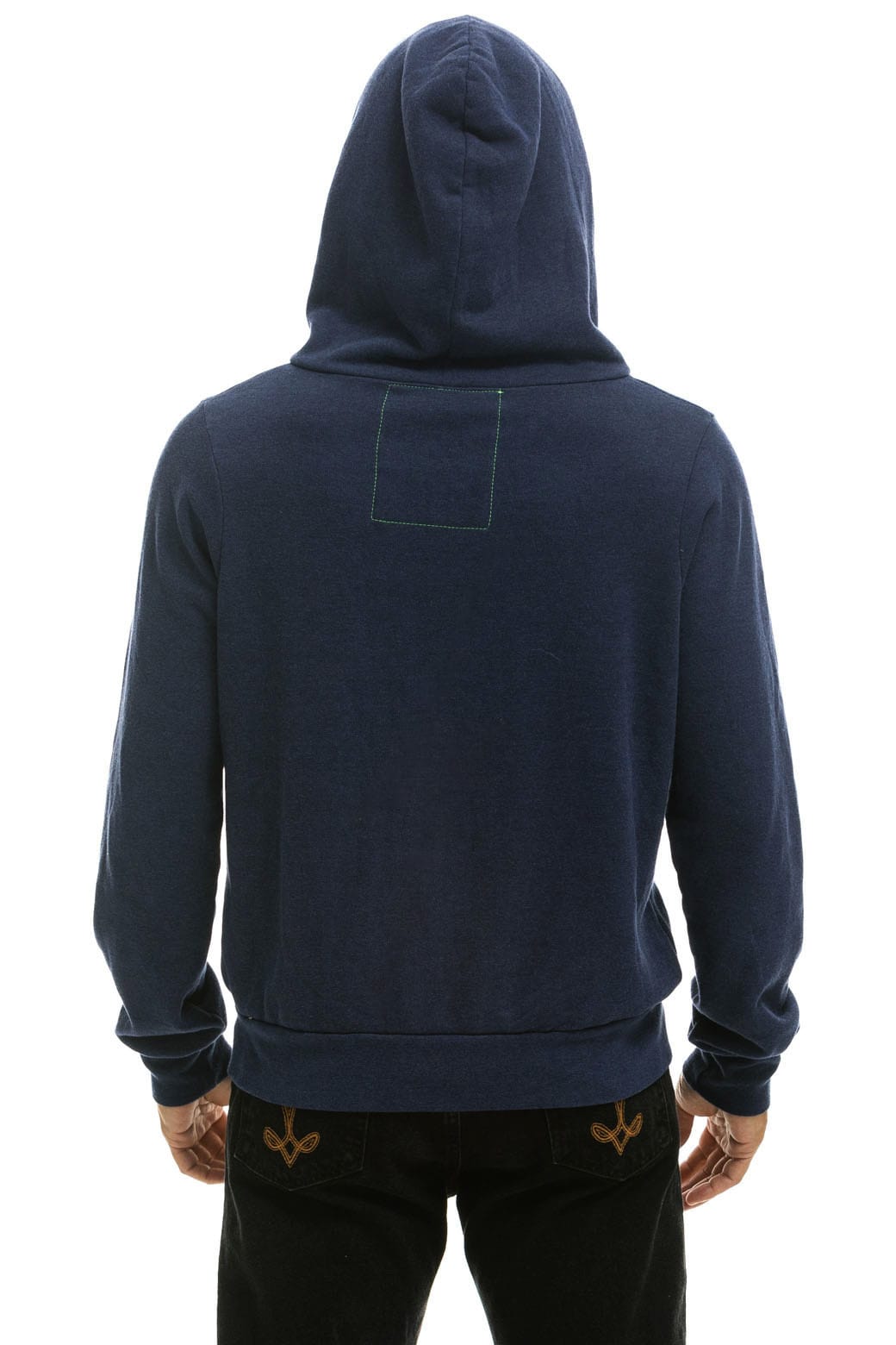 NY YANKEES 5 STRIPE ZIP HOODIE - NAVY // USA