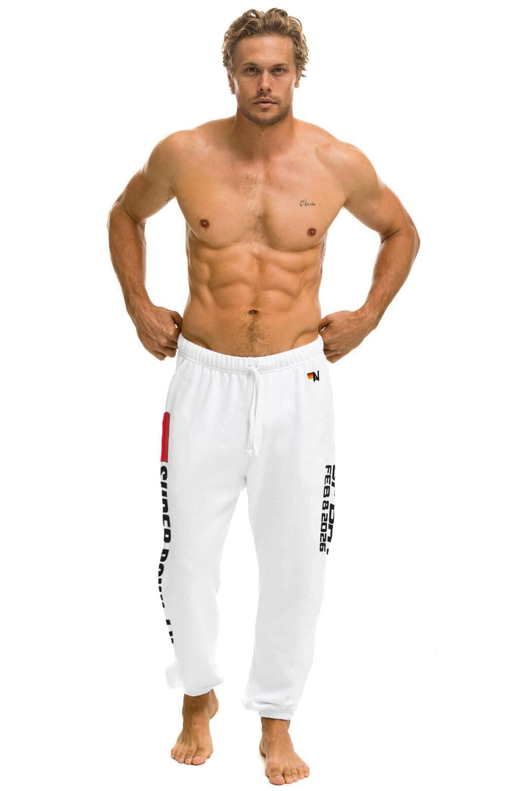 SUPER BOWL 2026 UNISEX SWEATPANTS - WHITE