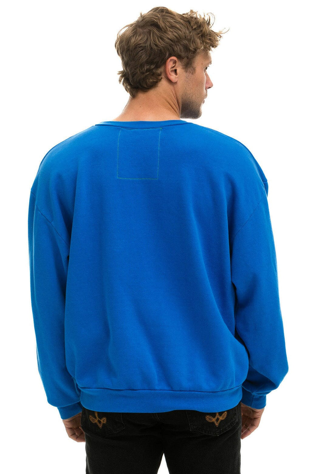 BOLT FADE RELAXED CREW SWEATSHIRT - OCEAN // PINK // PURPLE