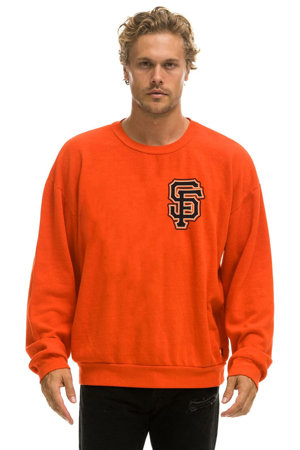 SAN FRANCISCO GIANTS 2026 RELAXED CREW SWEATSHIRT - ORANGE