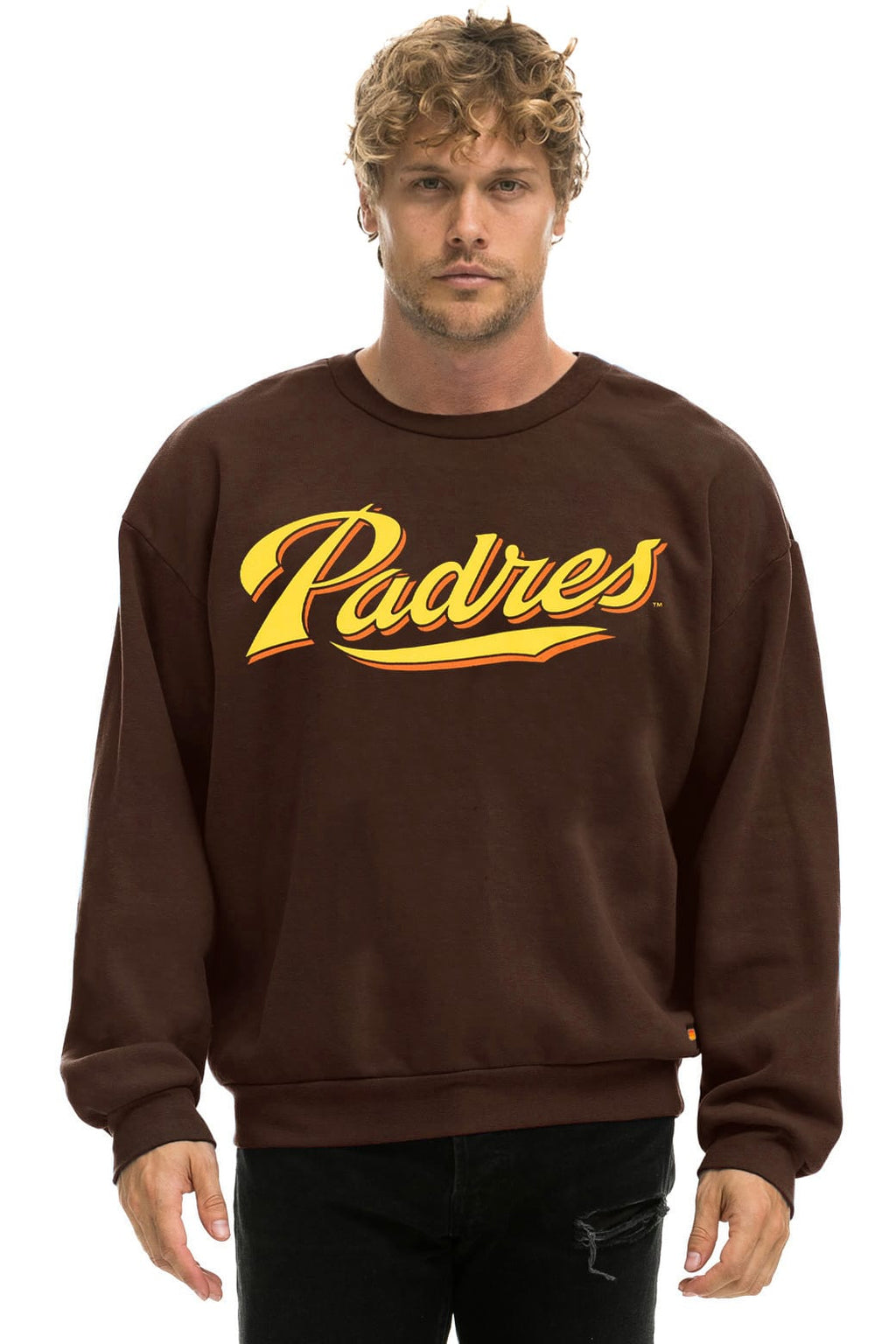 SAN DIEGO PADRES 2026 RELAXED CREW SWEATSHIRT - BROWN